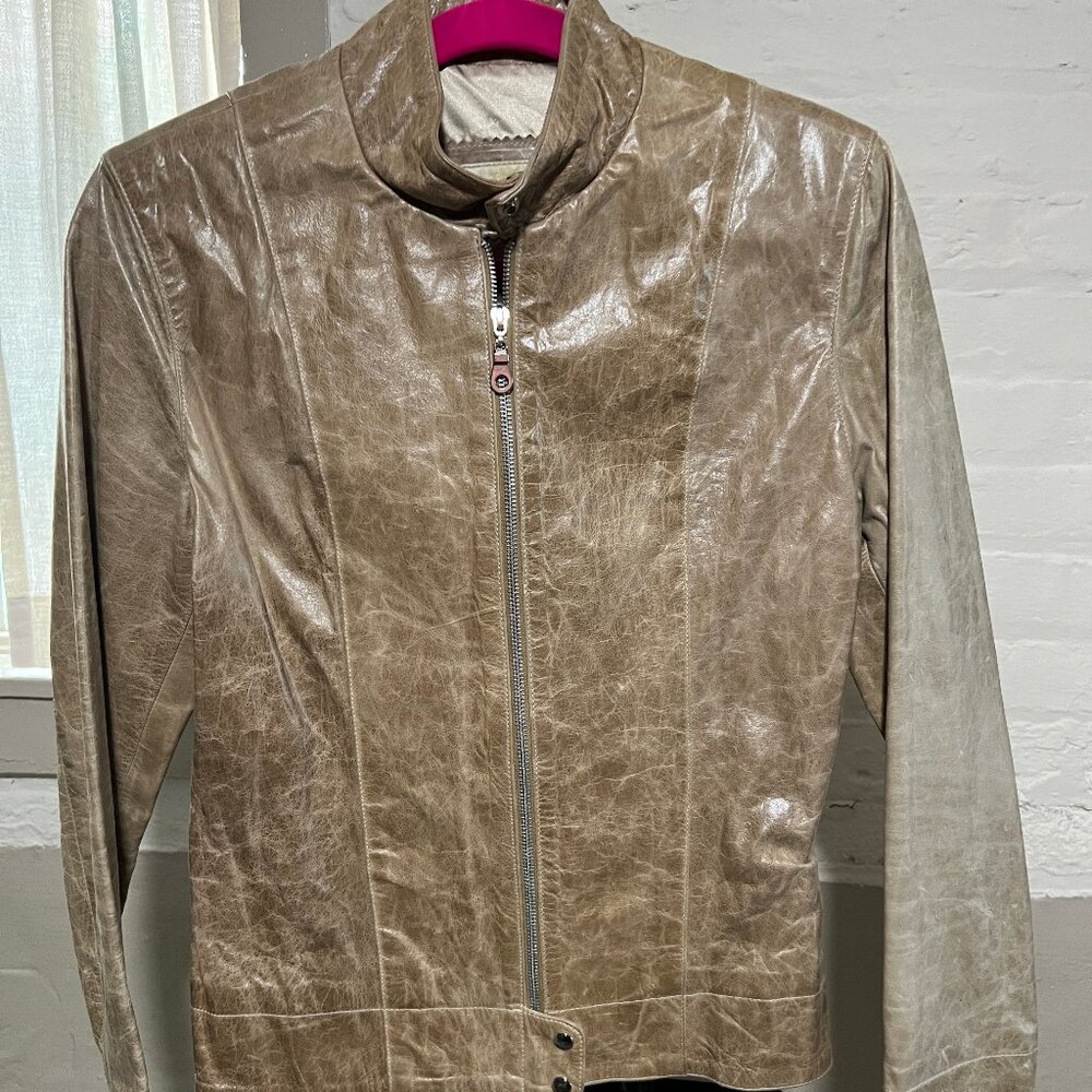 Vintage Cache Leather Jacket, Small - image 3